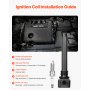 Ignition Coil Pack and Spark Plugs 6 Pcs Compatible with Dodge Jeep Ram Chrysler