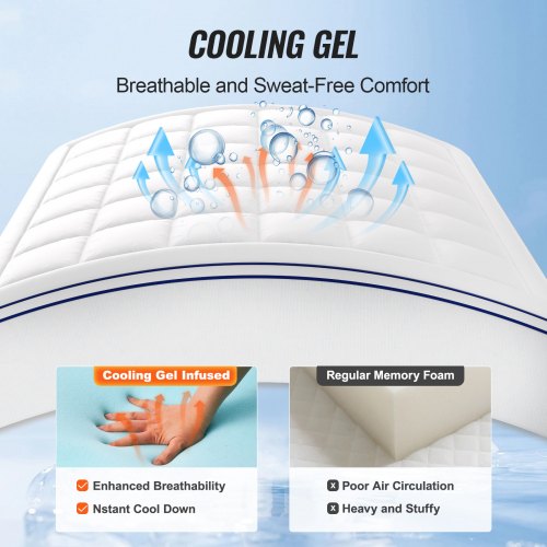 4 inch Medium Firm Mattress Topper with Ice Silk Cover, Premium Cooling Gel High Density Memory Foam Mattress Topper Alwyn Home Bed Size: Queen