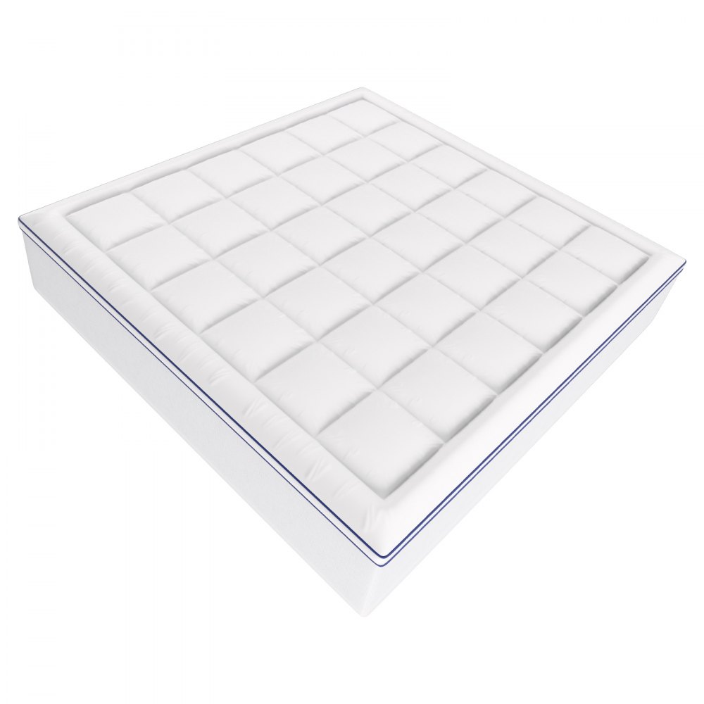 VEVOR Mattress Topper Premium Memory Foam Fiber Fill King 1930x2032x101.6 mm Thickness