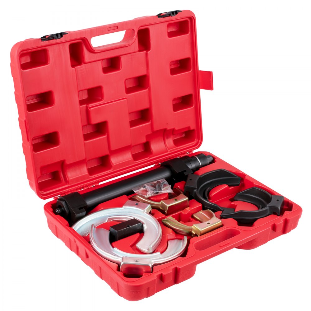 VEVOR Strut Spring Compressor, 3 Pairs Jaws Fork Spring Compressor Kit, Universal Interchangeable Fork Coil Extractor Tool Set, Heavy-Duty Steel Material Spring Compressor Tool, Tool Spring Compressor