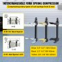 VEVOR Strut Spring Compressor, 3 Pairs Jaws Fork Spring Compressor Kit, Universal Interchangeable Fork Coil Extractor Tool Set, Heavy-Duty Steel Material Spring Compressor Tool, Tool Spring Compressor