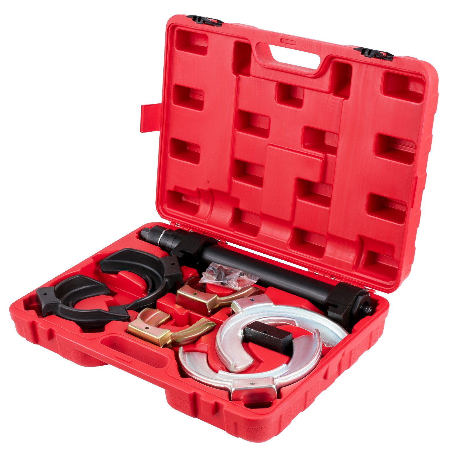 VEVOR Strut Spring Compressor, 3 Pairs Jaws Fork Spring Compressor Kit, Universal Interchangeable Fork Coil Extractor Tool Set, Heavy-Duty Steel Material Spring Compressor Tool, Tool Spring Compressor