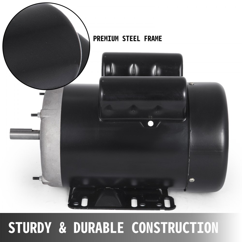 New 1.5Hp Electric Motor 56 Frame Single Phase TEFC 3450RPM 115/230V 121556