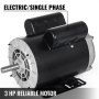 New 2.2 KW 3 HP Air Compressor Electric Motor Single Phase 56 Frame 3450 RPM
