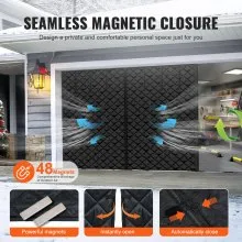 VEVOR Garage Door Screen for Winter 8.3 x 7.15 ft Garage Door Insulation Kit