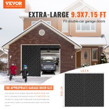 VEVOR Garage Door Screen for Winter 9.28 x 7.15 ft Garage Door Insulation Kit