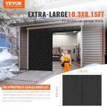 VEVOR Garage Door Screen for Winter 10.3 x 8.14 ft Garage Door Insulation Kit