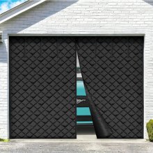 VEVOR Garage Door Screen for Winter, 10x8FT, Garage Door Insulation Kit, Magnetic Thermal Insulated Door Curtain with 300D Oxford Fabric Heavy Duty Weighted Bottom, Easy Assembly for Garage Door