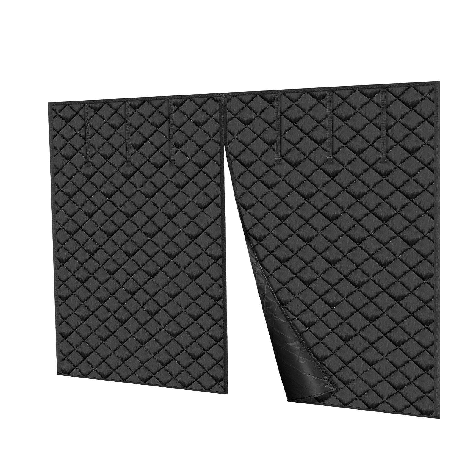 VEVOR Garage Door Screen for Winter, 10x8FT, Garage Door Insulation Kit, Magnetic Thermal Insulated Door Curtain with 300D Oxford Fabric Heavy Duty Weighted Bottom, Easy Assembly for Garage Door