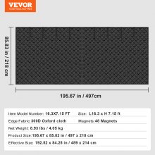 VEVOR Garage Door Screen for Winter 16.3 x 7.15 ft Garage Door Insulation Kit