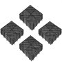 VEVOR Rubber Tiles Interlocking 25 PCS Black, Drainage Tiles 12x12x0.5 Inches, Deck Tiles Outdoor Floor Tiles, Outdoor Interlocking Tiles, Deck Flooring for Pool Shower Bathroom Deck Patio Garage