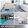 VEVOR Rubber Tiles Interlocking 25 PCS Blue, Drainage Tiles 12x12x0.5 Inches, Deck Tiles Outdoor Floor Tiles, Outdoor Interlocking Tiles, Deck Flooring for Pool Shower Bathroom Deck Patio Garage