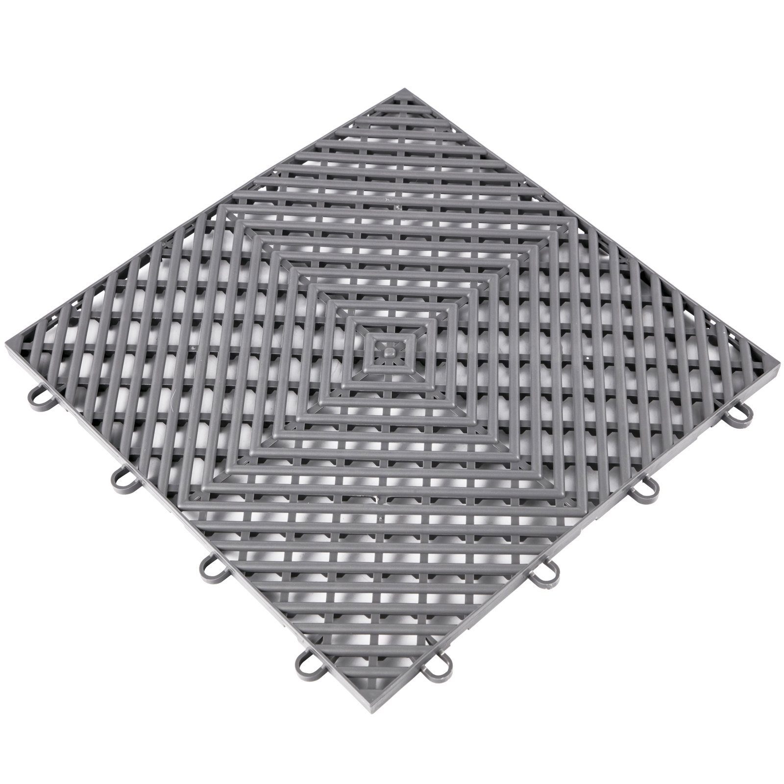 VEVOR Tiles Interlocking 25 PCS Gray, Drainage Tiles 12x12x0.5 Inches, Deck Tiles Outdoor Floor Tiles, Outdoor Interlocking Tiles, Deck Flooring for Pool Shower Bathroom Deck Patio Garage