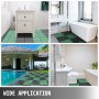 VEVOR interlocking deck tiles in bathrooms and near a pool area. wide application uses.