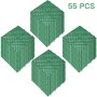 VEVOR Tiles Interlocking 55 PCS Green, Drainage Tiles 12x12x0.5 Inches, Deck Tiles Outdoor Floor Tiles, Outdoor Interlocking Tiles, Deck Flooring for Pool Shower Bathroom Deck Patio Garage