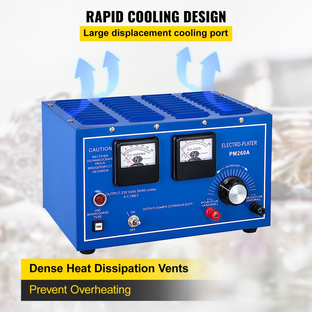 VEVOR Jewelry Plating Rectifier 30A Platinum Gold Silver Rhodium Plating Machine 110 or 220V Jewelry Plater Electroplating Rectifier With Thyristor Rectifier