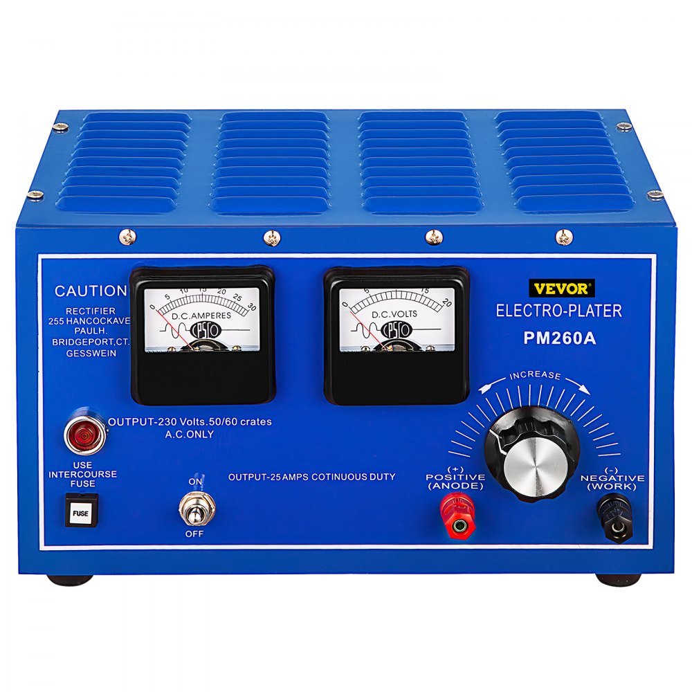 VEVOR Jewelry Plating Rectifier 30A Platinum Gold Silver Rhodium Plating Machine 110 or 220V Jewelry Plater Electroplating Rectifier With Thyristor Rectifier