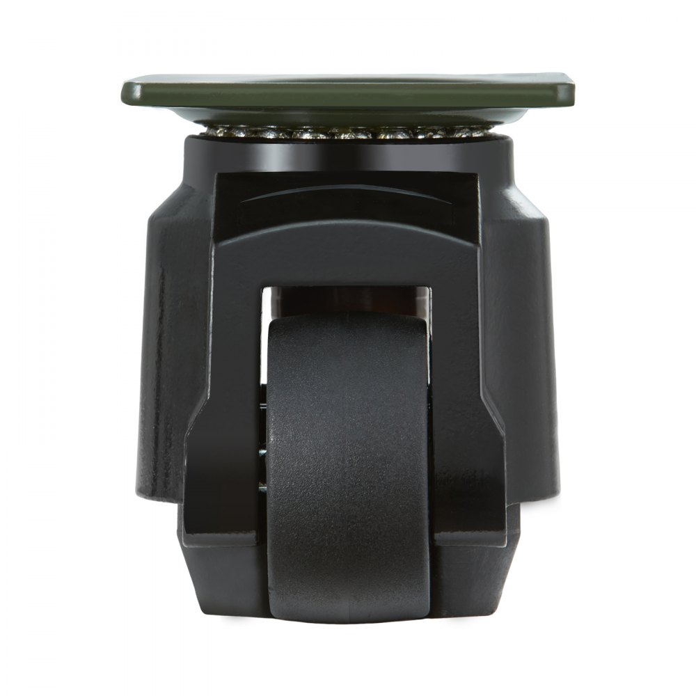 VEVOR Leveling Casters, Set of 19141.6 kg Total Load Capacity, 6.3 cm, Heavy Duty with Upgraded Handle Design, 360 Degree Swivel Caster Wheels, Adjustable Casters with Feet for Workbench, Machine