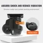 VEVOR Leveling Casters, Set of 4, 1000 kg Total Load Capacity, 63.5 mm, Heavy Duty with Upgraded Handle Design, 360 Degree Swivel Caster Wheels, Adjustable Casters with Feet for Workbench, Machine