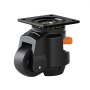 VEVOR Leveling Casters, Set of 4, 1000 kg Total Load Capacity, 63.5 mm, Heavy Duty with Upgraded Handle Design, 360 Degree Swivel Caster Wheels, Adjustable Casters with Feet for Workbench, Machine