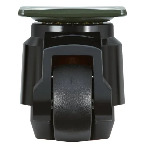 ENYKE 2 Inch Leveling Casters Set Of 4 With Upgraded Handle, 60F Plate Mount Heavy Duty Casters, 2200 Lbs Capacity, Adjustable Casters For Machine, Equipment, Shelves, 360 Degree Swivel Caster Wheels