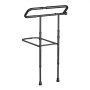 VEVOR Bed Rails for Elderly Adults Folding Bed Side Rail with Floor Support, Length & Height Adjustable, High-Strength Steel Bedside Assist Cane, Fits King Queen Full Twin Bed, 136kg Strong Capacity