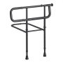 VEVOR Bed Rails for Elderly Adults Folding Bed Side Rail with Floor Support, Length & Height Adjustable, High-Strength Steel Bedside Assist Cane, Fits King Queen Full Twin Bed, 136kg Strong Capacity