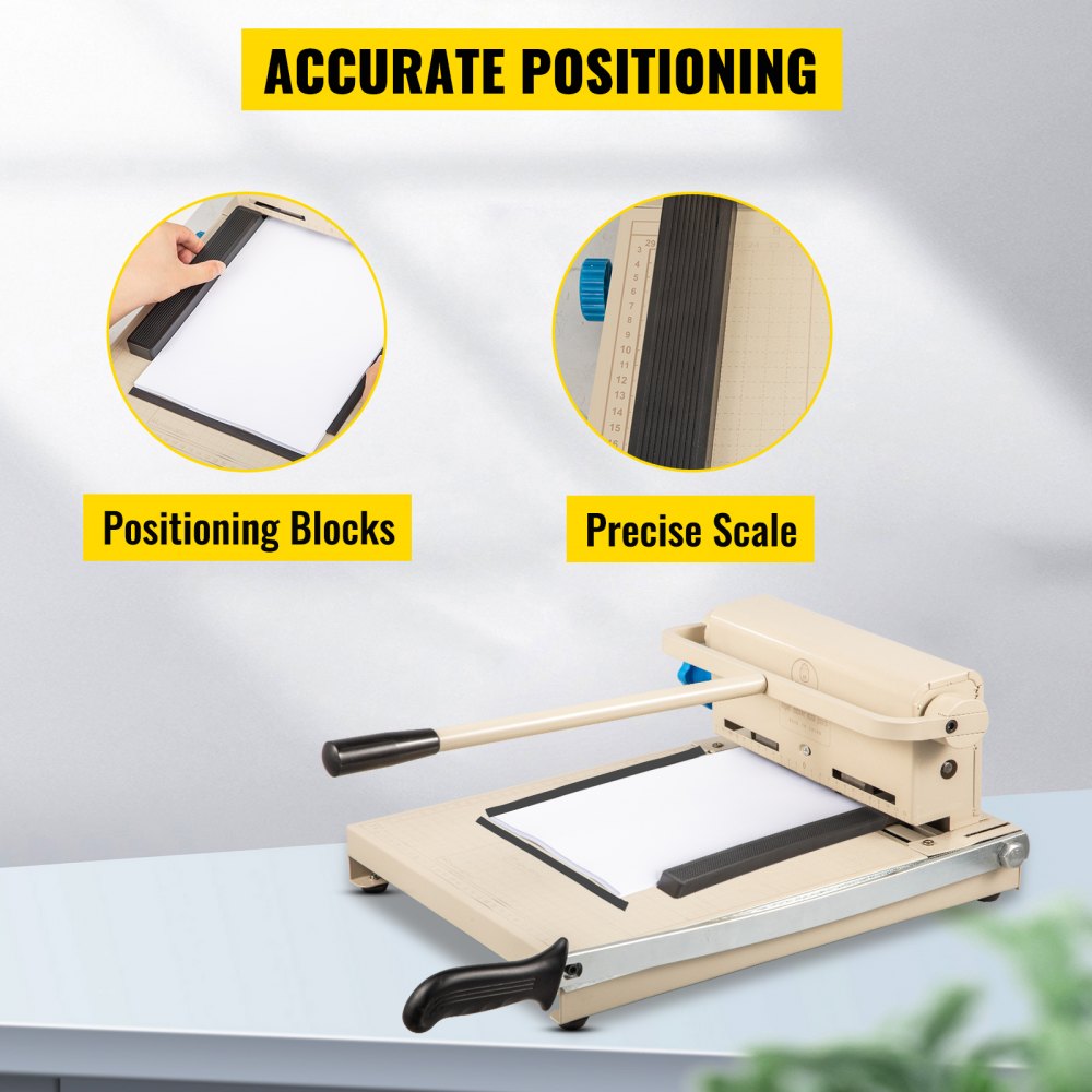 VEVOR Heavy Duty Hole Punch 2/3-Hole 160 Sheet Capacity Heavy Duty Paper Punch 0.59"/15 mm Thickness Hole Puncher High Capacity Steel Drill with Cutter Heavy Duty Punches for Paper Tags Invoices Files