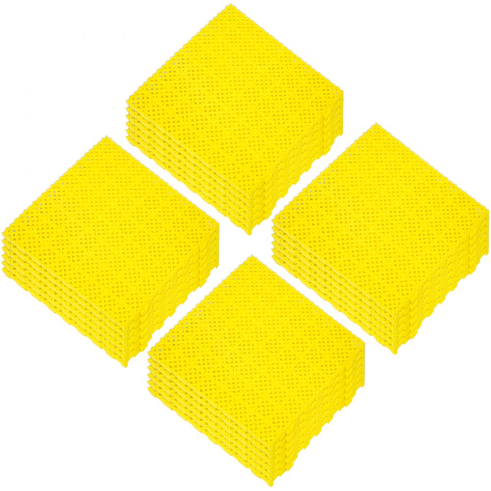 Vevor Rubber Tiles Interlocking Garage Floor Tiles 11.81x11.81" Deck Tile 25 Pcs