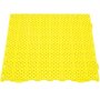 VEVOR Drainage Tiles Interlocking 25 Pack Yellow, Outdoor Modular Interlocking Deck Tile 11.8x11.8x0.5 Inches, Dry Deck Tiles for Pool Shower Sauna Bathroom Deck Patio Garage