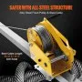 VEVOR Confined Space Tripod Kit, 1179 kg Winch, Confined Space Tripod 2.43 m Legs and 30 m Cable, Confined Space Rescue Tripod 10 m Fall Protection, Harness, Storage Bag for Traditional Confined Spaces