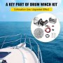 VEVOR Guide Roller Electric Anchor Winch Part Stainless Steel 5.3" Deck Roller