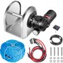 VEVOR Electric Anchor Winch Drum Winch TW180 2500kg Load 6mmX45M Rope Full Kit