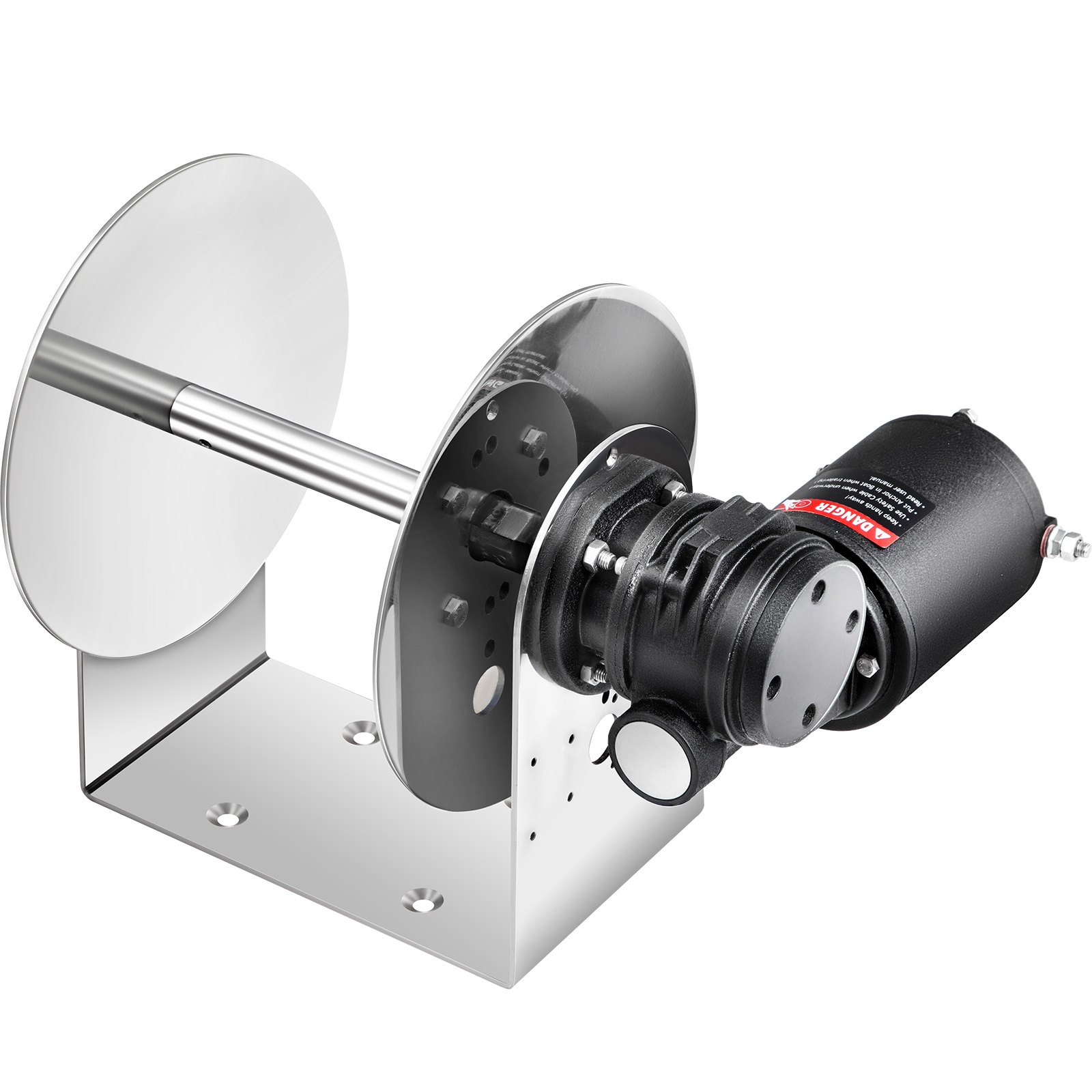 VEVOR Electric Anchor Winch Drum Winch TW200 2500kg Load 6mmX60M Rope Full Kit