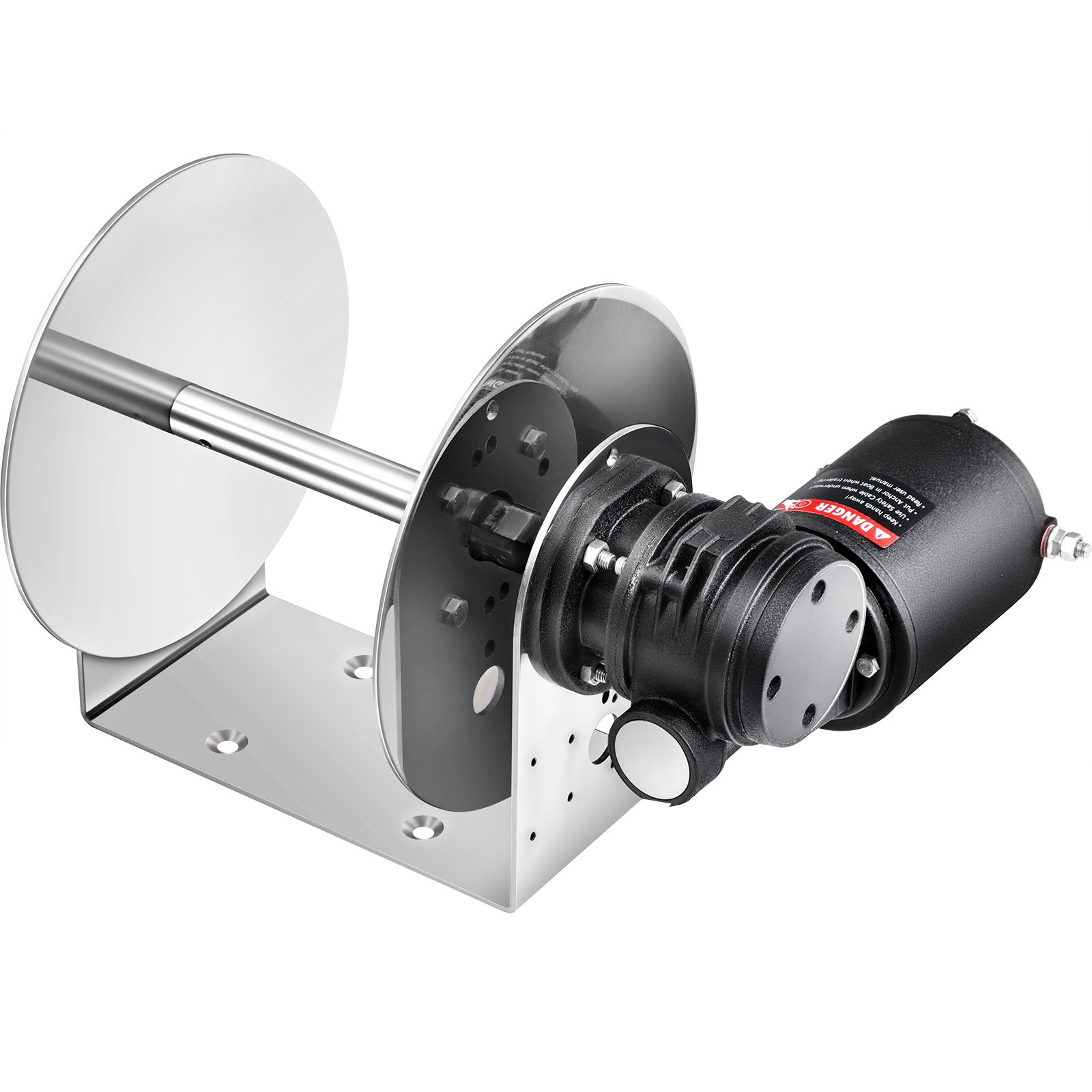 VEVOR Electric Anchor Winch Drum Winch TW240STD 8mmX90M Rope / Chain Full Kit