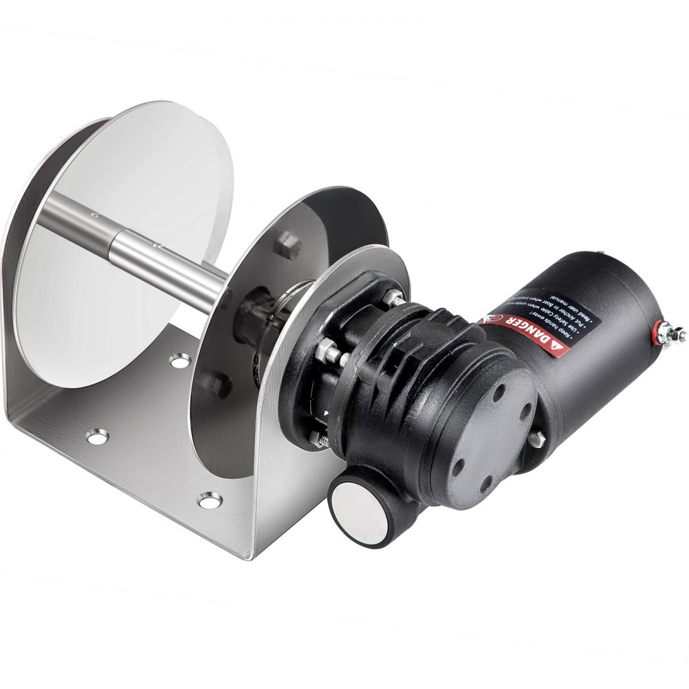 VEVOR Electric Anchor Winch Drum Winch TW180 2500kg 6mmX45M Rope/Chain Full Kit
