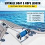 VEVOR Electric Anchor Winch Drum Winch TW180 2500kg 6mmX45M Rope/Chain Full Kit