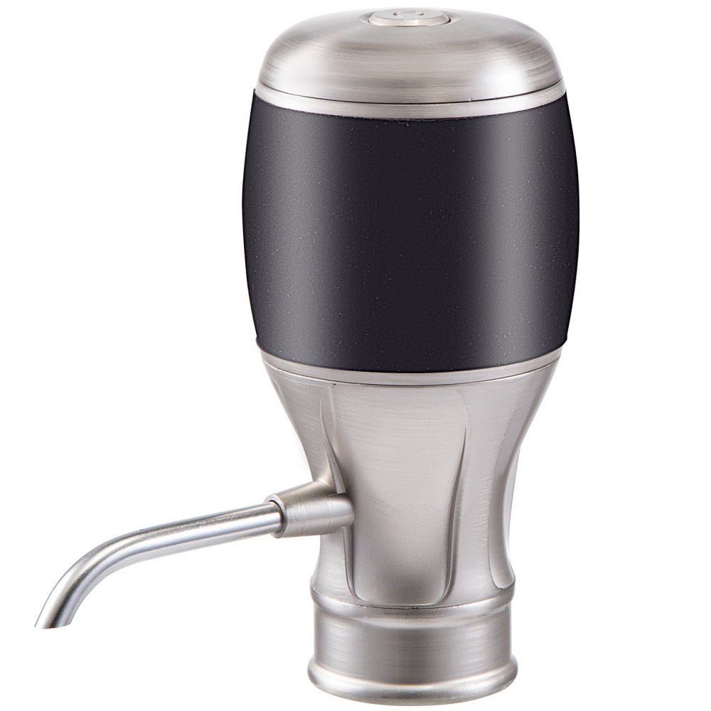 VEVOR Electric Wine Dispenser, 1 Button Wine Aerator Dispenser, Automatic Wine Aerator, Electric Wine Decanter, Silver Wine Aerator Pourer for Red & White Wine 750 ml, Wine Aerator Pump with Corkscrew