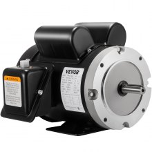 VEVOR 115V 230 V Electric Motor 56C Frame 1.5 hp Electric Motor 1725 RPM Single Phase Electric Motor 5/8 Inch Keyed Shaft for the Matching of Water Pumps