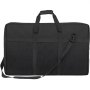 black VEVOR dj mixer bag with shoulder strap and handles for easy transport.