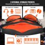 La bolsa para mezclador de DJ VEVOR cuenta con 3 bolsillos de almacenamiento externos para auriculares, tarjetas de sonido, cables y controladores.