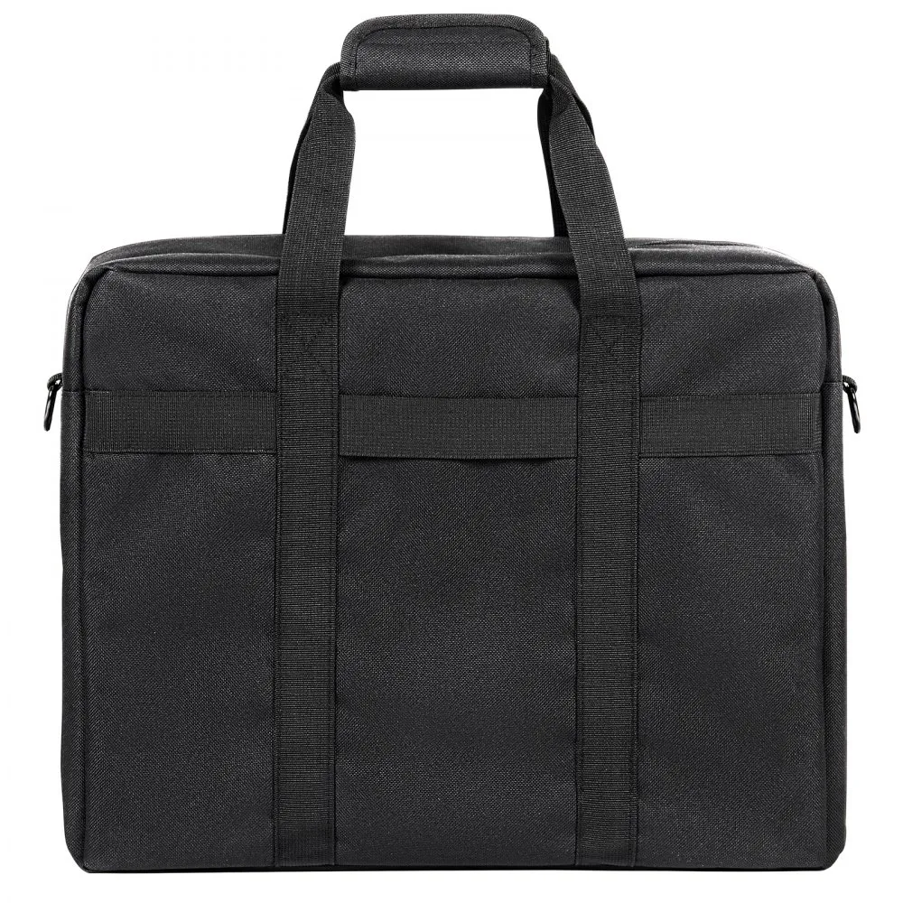 black VEVOR dj mixer bag with dual handles and zippered closure, suitable for secure transport.