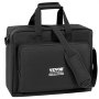 VEVOR dj mixer bag with shoulder strap and front pocket, durable black fabric.