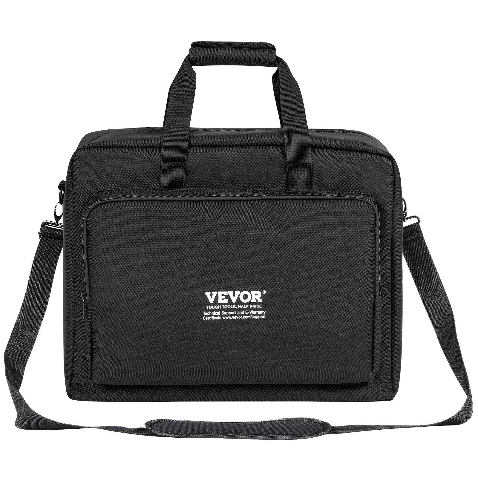 VEVOR Padded DJ Mixer Gig Bag, 1200D Oxford Fabric, DJ Gear Carry Bag with a Storage Pocket 1.5 M Removable Shoulder Strap 10 MM Padding, 490 x 220 x 390 mm Storage Case Fits for DJ Controller
