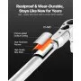 VEVOR Adjustable Click Torque Wrench, 1/2 Inch Drive, 20-160 lbf-ft/27.1-216.8 N.m, Dual-direction and Dual Range Scales, 72-Tooth, ±2% Precision, with Adapter Interchangeable Jaw and Ratchet Head