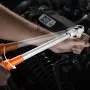 VEVOR Adjustable Click Torque Wrench, 1/2 Inch Drive, 20-160 lbf-ft/27.1-216.8 N.m, Dual-direction and Dual Range Scales, 72-Tooth, ±2% Precision, with Adapter Interchangeable Jaw and Ratchet Head
