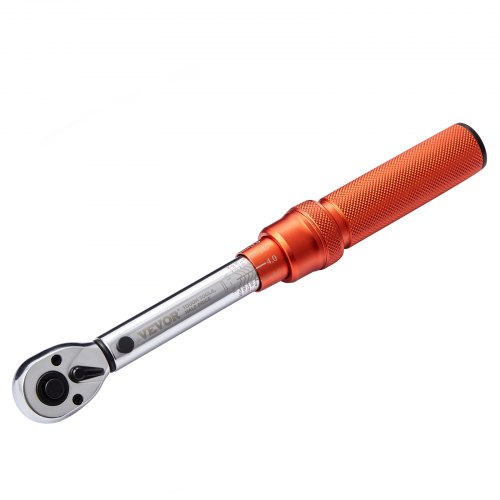 VEVOR Torque Wrench, 1/4-inch Drive Click Torque Wrench 20-200in.lb/3-23n.m, Dual-Direction Adjustable Torque Wrench Set, Mechanical Dual Range Scales Torque Wrench Kit with Adapters Extension Rod
