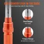 VEVOR Torque Wrench, 1/4-inch Drive Click Torque Wrench 20-200in.lb/3-23n.m, Dual-Direction Adjustable Torque Wrench Set, Mechanical Dual Range Scales Torque Wrench Kit with Adapters Extension Rod