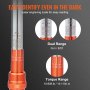 VEVOR Torque Wrench, 3/8-inch Drive Click Torque Wrench 10-80ft.lb/14-110n.m, Dual-Direction Adjustable Torque Wrench Set, Mechanical Dual Range Scales Torque Wrench Kit with Adapters Extension Rod