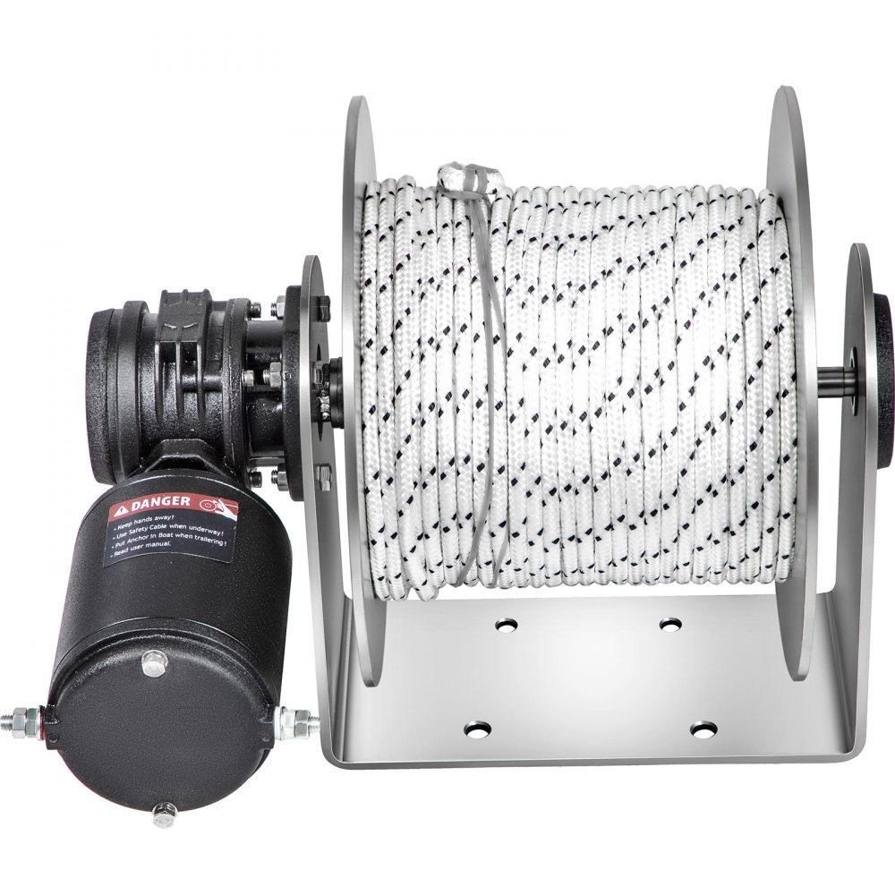 VEVOR Electric Anchor Winch Drum Winch TW240HC 0.3inX295ft Rope/Chain Full Kit